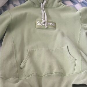 Supreme Mint Green Pullover Hoodie